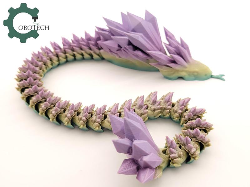 Articulated Crystal Cobra by Cobotech, Articulated Snake, Desk/Home Decor, Cool Gift