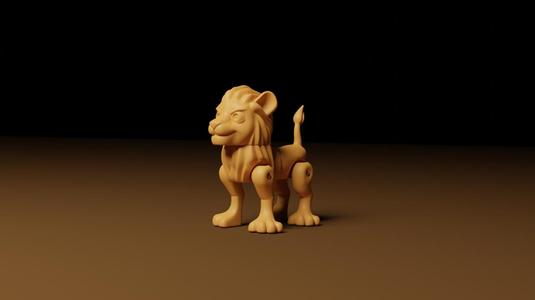 lion, flexi articulated