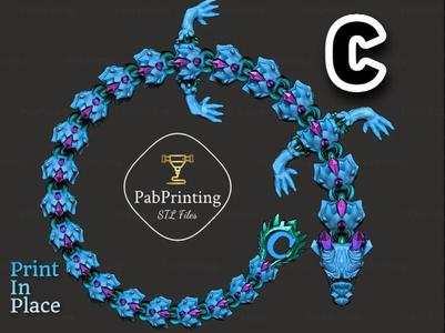 PERSONALISED GEM FLEXI DRAGON "C"