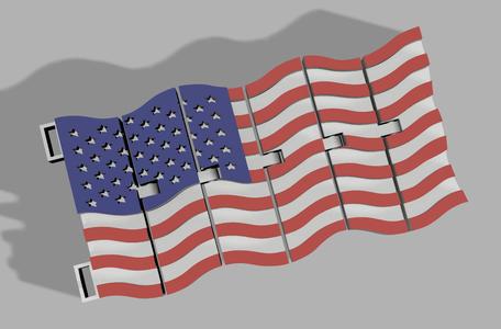 Articulated American Flag