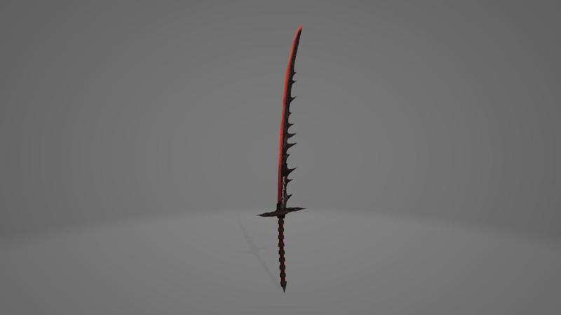 MONSTER HUNTER WORLD HELLISH SLASHER LONG SWORD
