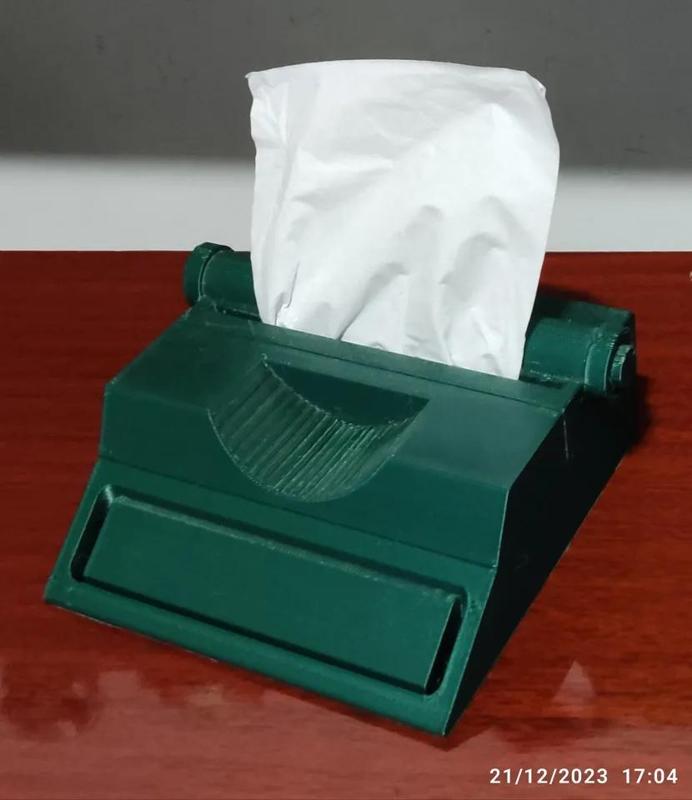 Typewriter Tissue Box Cover   