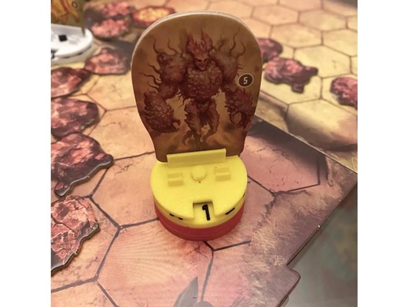 Gloomhaven Standee Base with Health Counter   
