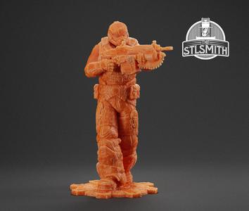 COG Soldier Summer Gears of War OT Miniature STL