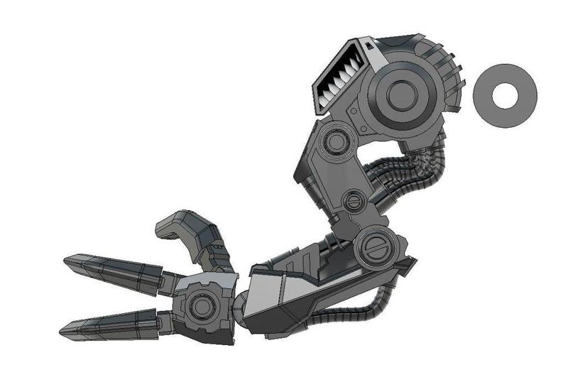 Zoids WILD SENKI Xeno Rex - arm replacement
