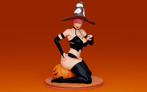 Halloween Girl 3D Print Model