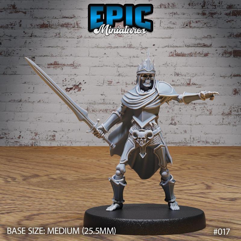 Skeleton Leader Commanding / Undead Soldier / Evil Skelet Warrior / Zombie Fighter / Evil Bone Army / Walking Dead Monster / Rotting Humanoid / Graveyard Encounter