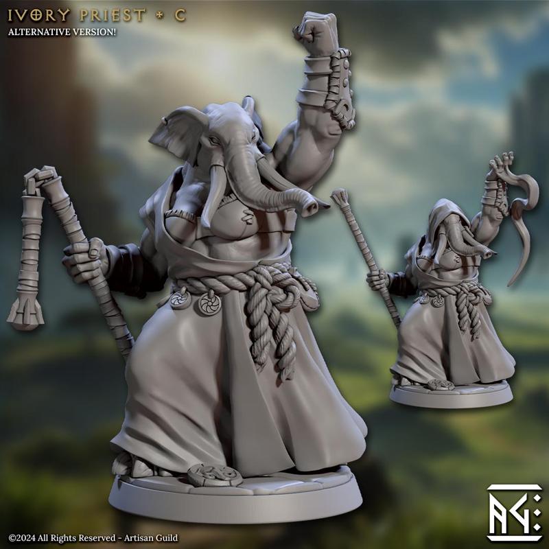 Ivory Priest - C (Elephorim Ivory Sentinels)