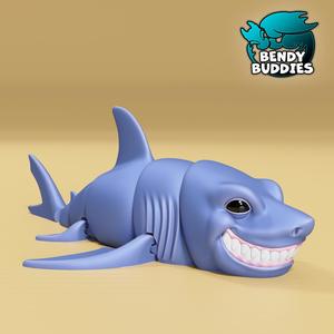 Sharkmin Cool Shark / Water Predator Articulated / Print-in-Place Swimmer Creature / Sea Beast / Underwater Animal Monster / Fantasy World Encounter