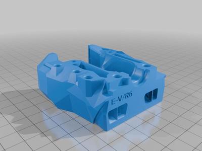 Stealthburner faceplate for V6 Volcano Filametrix