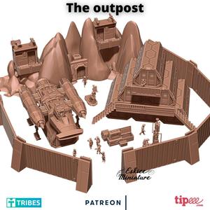The outpost, complet Sci Fi scenery - 35mm SWL Compatible