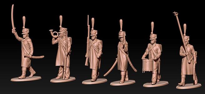 Napoleonic french command group winter