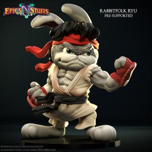 Rabbitfolk Ryu Miniature, Pre-Supported