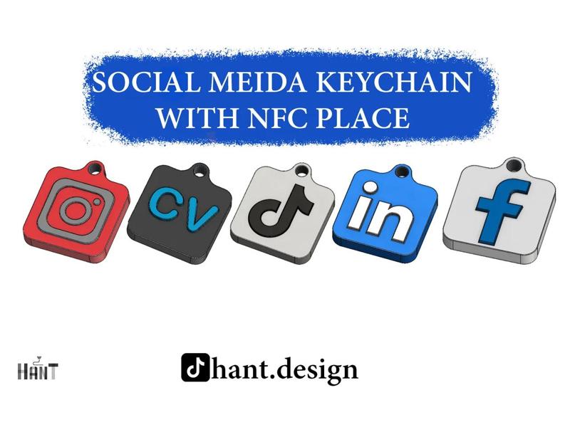 Social media nfc tag   