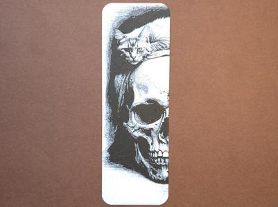 Cat Skull Bookmark