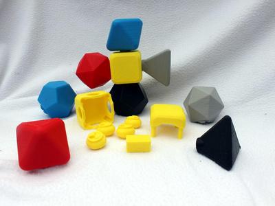 Platonic Solids Desk Ornament 