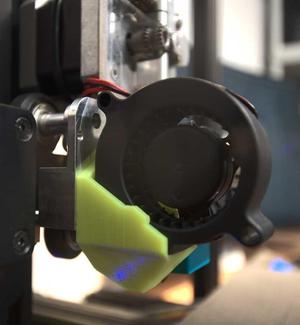 minimalistic 5020 blower fan mount for MicroSwiss DD