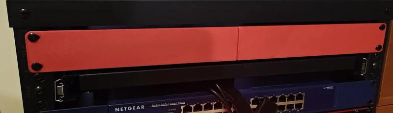 1U 19in Rack Mount Blank Panel / Spacer +CableManagement   