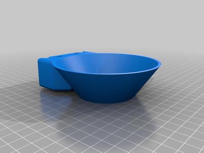 Resin Filter holder with reduced bulk and longer neck (3797686 remix). 