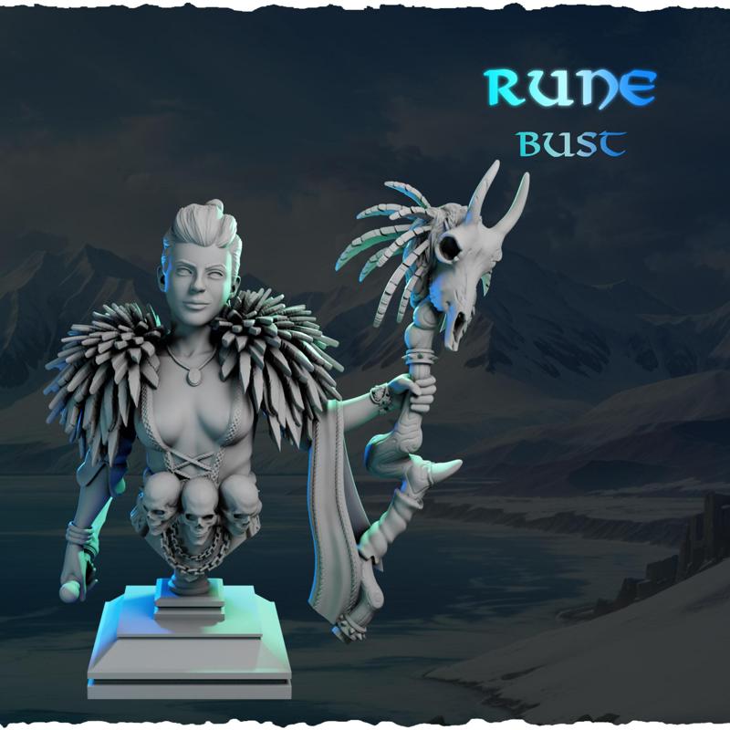 Rune bust from Ladies of the North (Vikings)