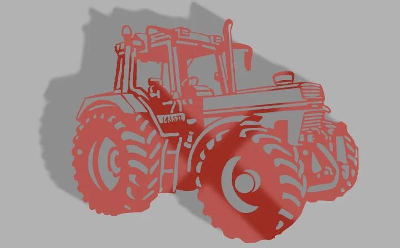 wall decoration tractor case ih 1455xl   
