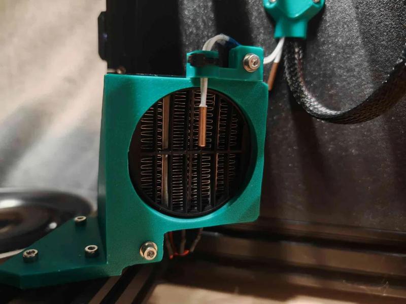 PTC heater mount + thermistor holder   