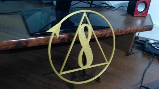 Symbol Creative Society with a pattern and stand mode