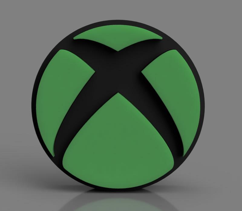 Wall lamp with the xbox logo