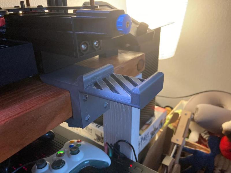 Industrial-themed Headphone Holder   