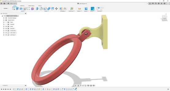 3D printed Towel Hanger