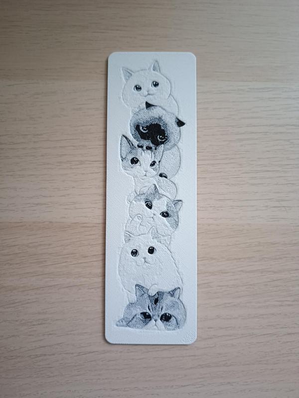 stacked kittens Bookmark