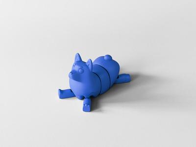 FLEXI CORGI ARTICULATED DOG