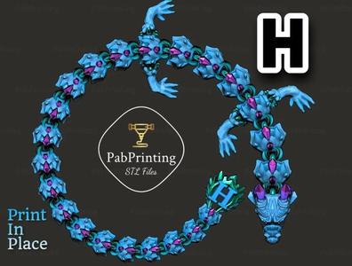 PERSONALISED GEM FLEXI DRAGON "H"