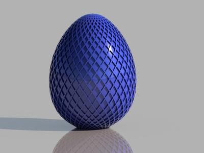 Elegant Mesh Easter Egg