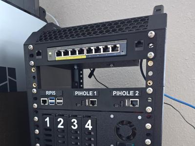 10 in Rack 1U RPi 5 + 2 Orange Pi 3 Zero