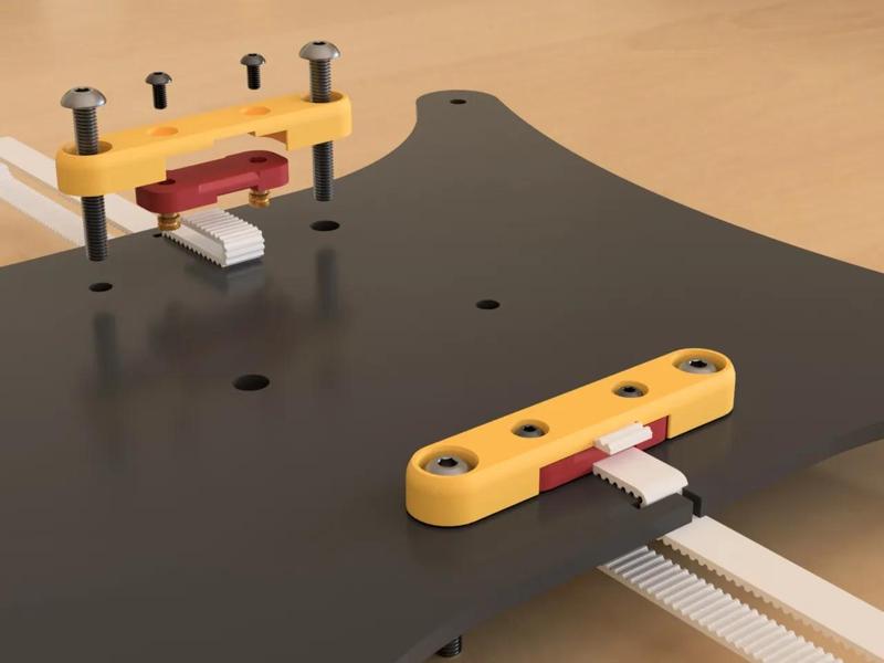 Bed belt clamp - Ender 3pro/v2/max series - 6mm/9mm/10mm belts   