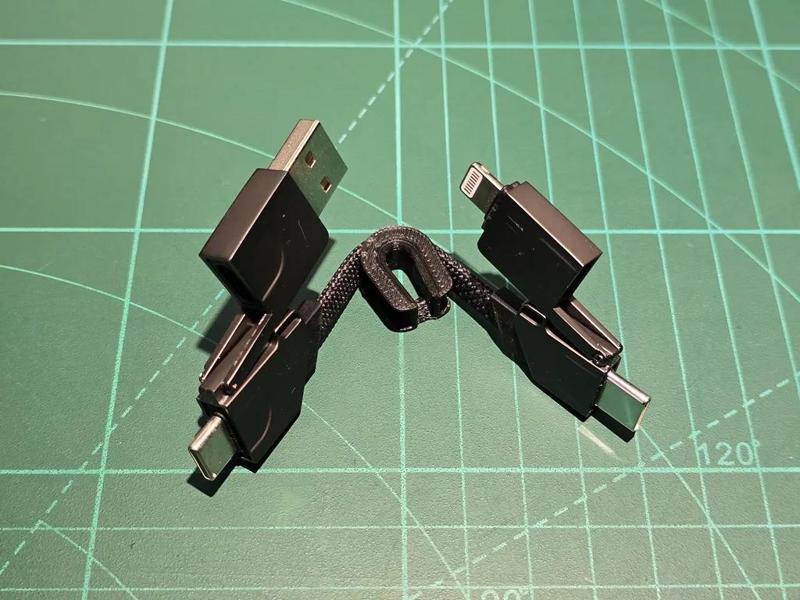 Portable charging cable spacer protector   