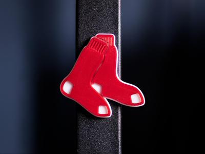 Boston Red Sox Socks Logo Magnet
