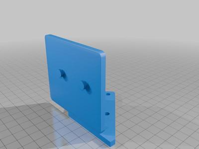 Nebula pad with clearance for x axis camera