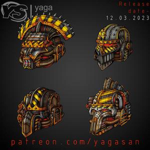 Iron Warriors Heads KitBASH Pack