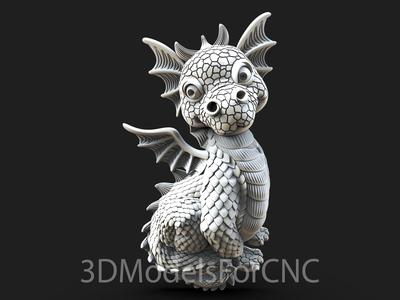 3D Model STL File for CNC Router Laser & 3D Printer Dragon 8