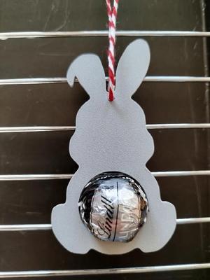 Easter rabbit-bunny with Lindor chocolate ball   