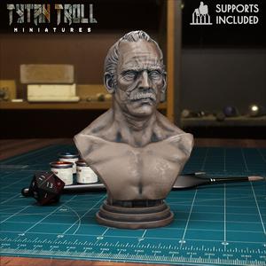 Male Head Bust [Pre-Supported]