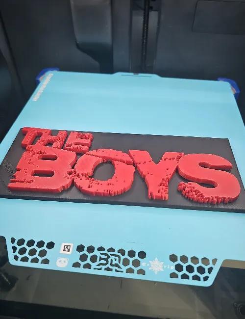Simple The Boys Show Logo Wall Sign   