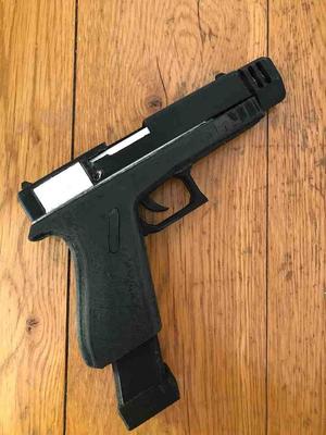 Glock 17 SIMPLE - Toy Spring Mechanisms - Slide, Trigger, Mag