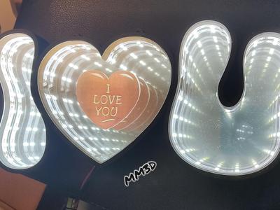 I LOVE U Infinity Mirror Light