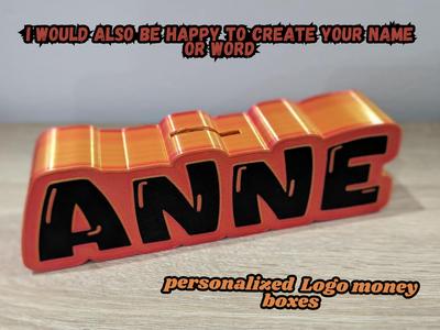 personalized name money boxes Anne