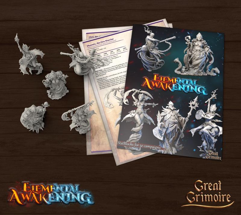 Elemental Awakening - 5e Stat Blocks