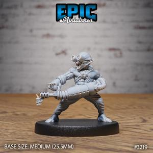 Steam Goblin Flamethrower / Goblinoid Construct / War Machine / Green Skin Steampunk / Evil Ogre Tech / Battle Robot / Siege Servant