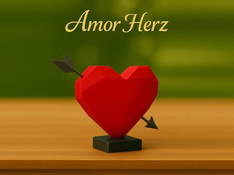 Amor Heart – Cupid’s Love Arrow in 3D